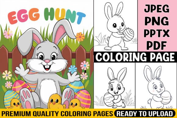 Download Easter Egg Hunt Coloring Pages for Kids - For kids Collection