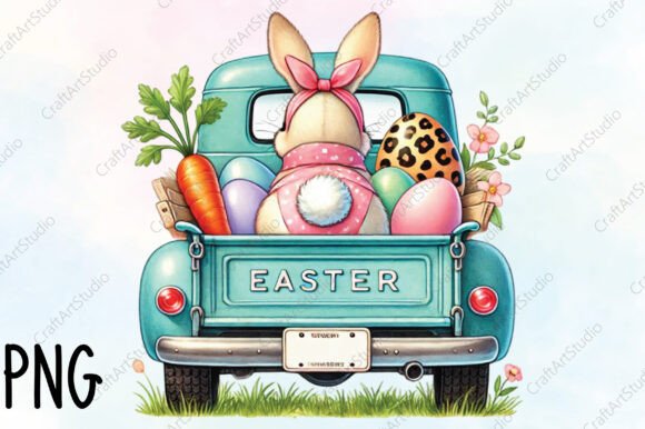 Download Personalized Easter PNG Easter Truck - Easter truck Collection