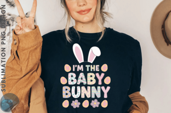 Download I'm the Baby Bunny Funny Easter PNG - Funny easter png Collection