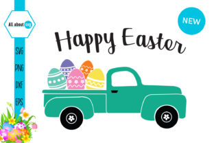 Download Happy Easter Truck with Eggs - Easter truck Collection