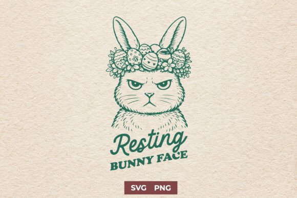Download Resting Bunny Face SVG, Funny Easter PNG - Funny easter png Collection