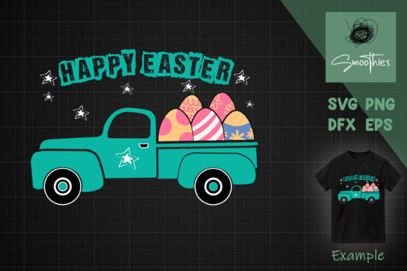 Download Happy Easter Easter Truck with Eggs - Easter truck Collection